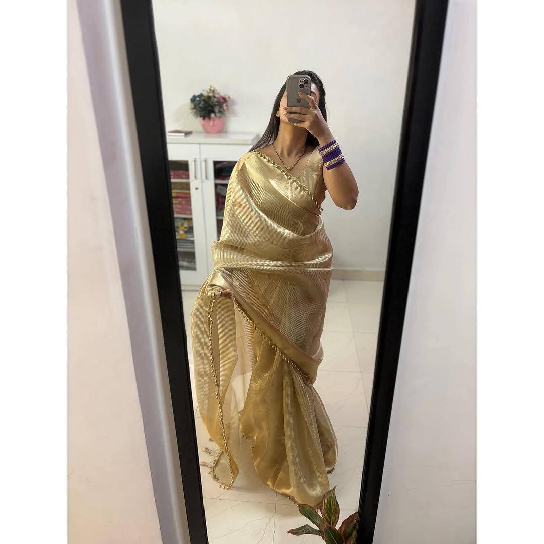 Sb-838 By Fashid Wholesale 01 To 02 Series Indian Traditional Wear Collection Beautiful Stylish Fancy Colorful Party Wear & Occasional Wear Tissue Silk Sarees At Wholesale Price